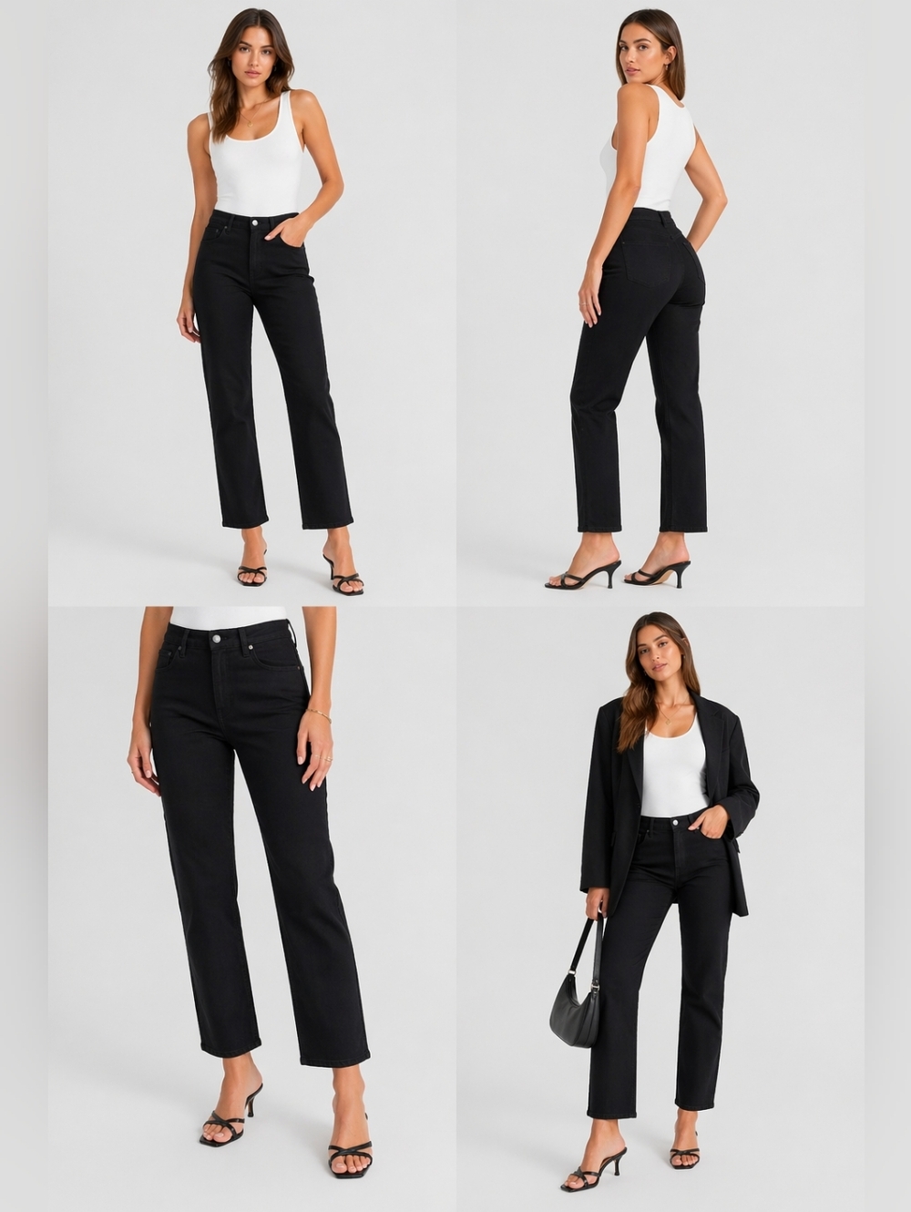 Jones New York Sculpt Shape Control Jeans Pants Crop Flare High Rise Fit Size 14